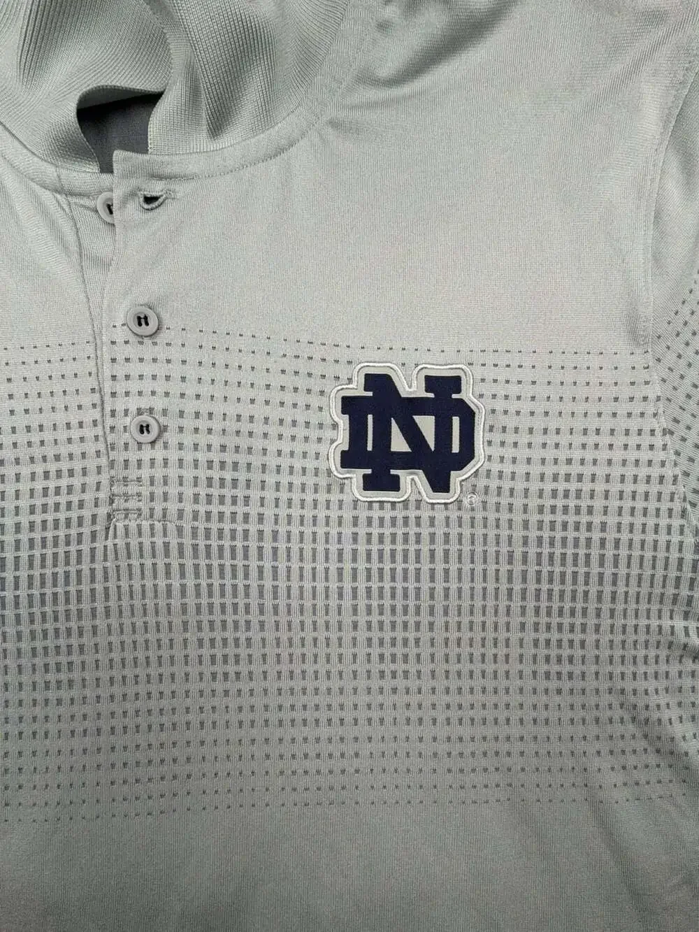 Adidas Notre Dame Fighting Irish Performance Polo Shirt Gray XL
